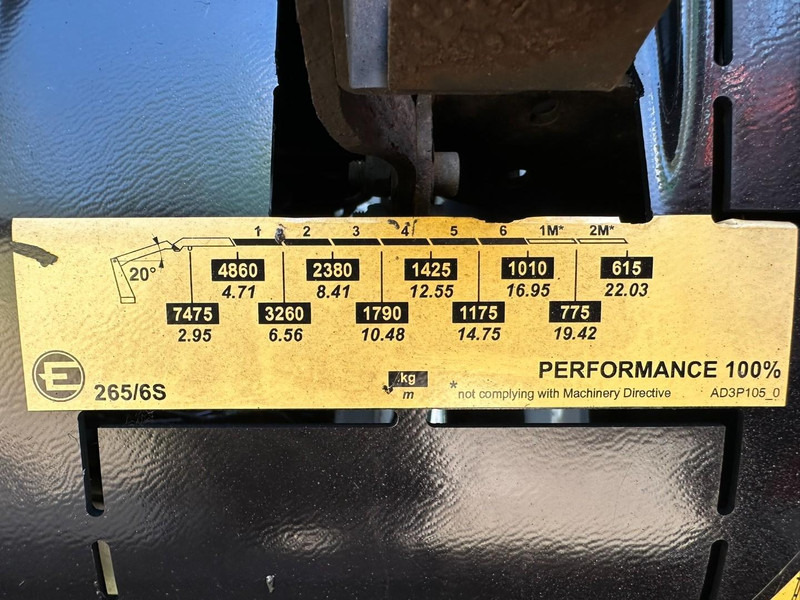 Platós teherautó, Darus autó Volvo FMX 330 8x4 TRIDEM PRITSCHE + KRAN EFFER 265 / 6S - PLATFORM 7m50 - EURO 6 - RADIO - *473.000km* - TÜV 05/2026 - BE TRUCK: 9 kép.