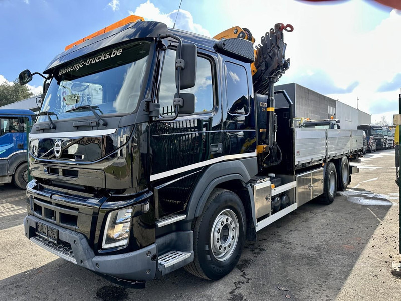 Volvo FMX 370 6x2 PRITSCHE 6M35 + KRAN EFFER 215/6S -*127.000km* - LIFT AXLE - DOUBLE WHEELS - I SHIFT - EURO 6 - BE PAPERS - Platós teherautó, Darus autó: 4 kép. Volvo FMX 370 6x2 PRITSCHE 6M35 + KRAN EFFER 215/6S -*127.000km* - LIFT AXLE - DOUBLE WHEELS - I SHIFT - EURO 6 - BE PAPERS - Platós teherautó, Darus autó: 4 kép.
