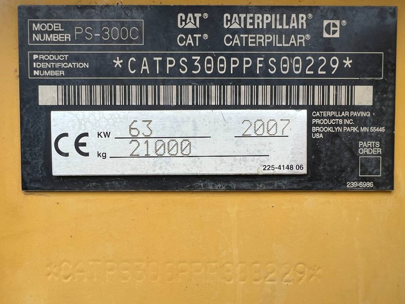 Cat PS300C - Pneumatikus henger: 5 kép. Cat PS300C - Pneumatikus henger: 5 kép.