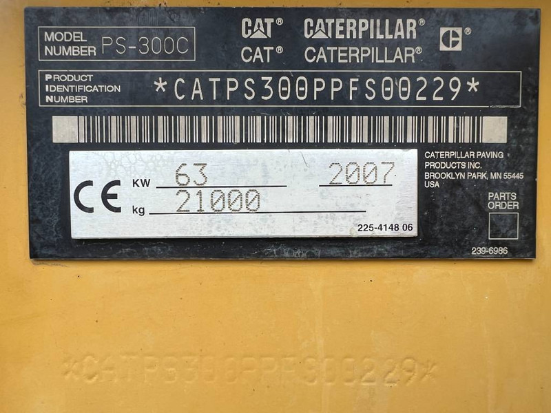 Cat PS300C - Pneumatikus henger: 5 kép. Cat PS300C - Pneumatikus henger: 5 kép.