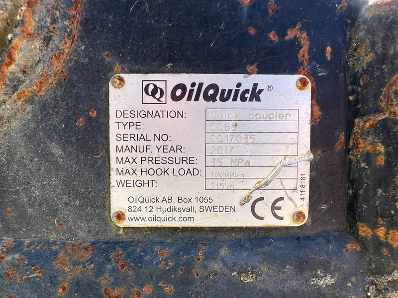 OilQuick OQ65 - M314F / M316F / M318F - Gyorscsatlakozó - Építőipari gépek: 4 kép. OilQuick OQ65 - M314F / M316F / M318F - Gyorscsatlakozó - Építőipari gépek: 4 kép.