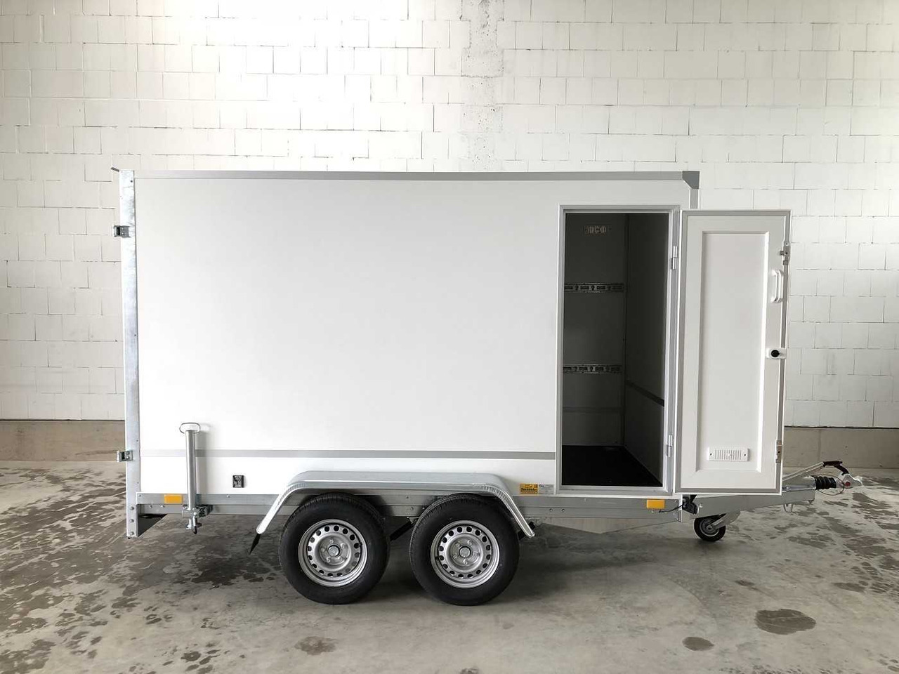 Új Pótkocsi dobozos BLYSS F2730HTD Seitentür Kofferanhänger: 1 kép.