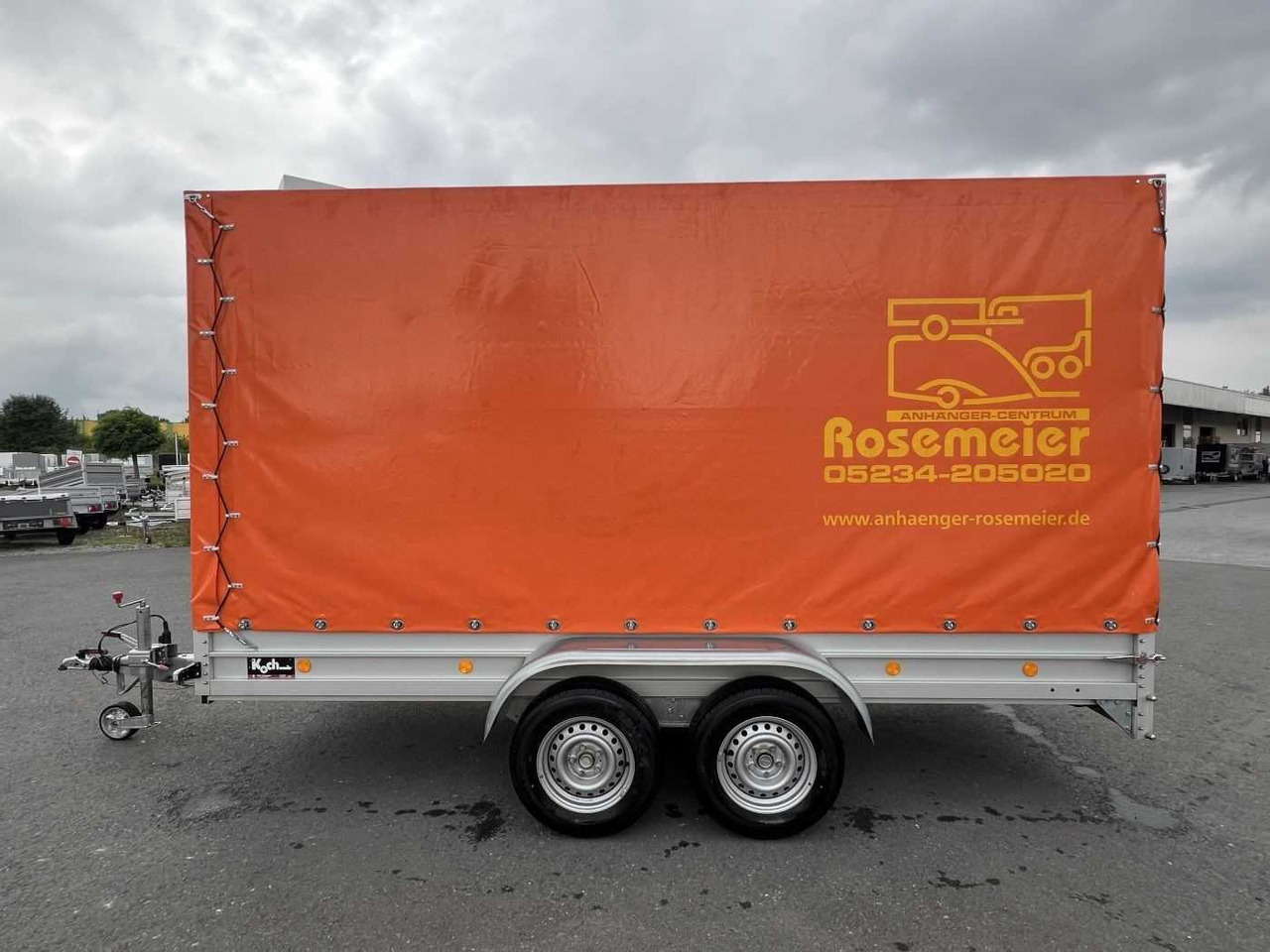 KOCH 150.400.26 Plane Kastenanhänger gebremst - Ponyvás pótkocsi: 5 kép. KOCH 150.400.26 Plane Kastenanhänger gebremst - Ponyvás pótkocsi: 5 kép.