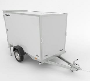 MARTZ Kargo 250 0,75T Kofferanhänger - Motorszállító utánfutó: 1 kép. MARTZ Kargo 250 0,75T Kofferanhänger - Motorszállító utánfutó: 1 kép.