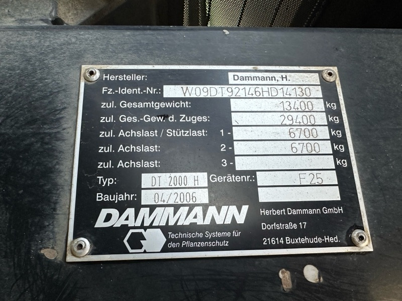 Dammann Trac DT 2000 H - Önjáró permetező: 2 kép. Dammann Trac DT 2000 H - Önjáró permetező: 2 kép.