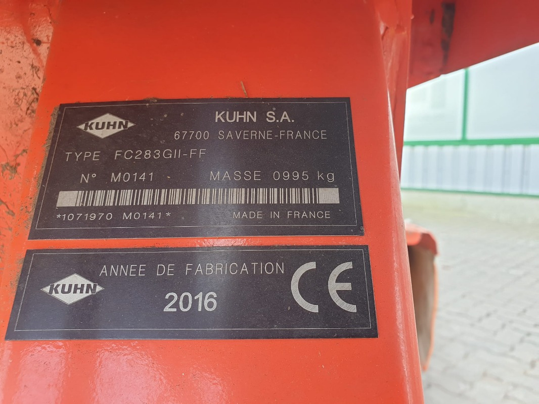 Kuhn FC 283 G-II FF LIFTCONTROL - Fűkasza: 2 kép. Kuhn FC 283 G-II FF LIFTCONTROL - Fűkasza: 2 kép.