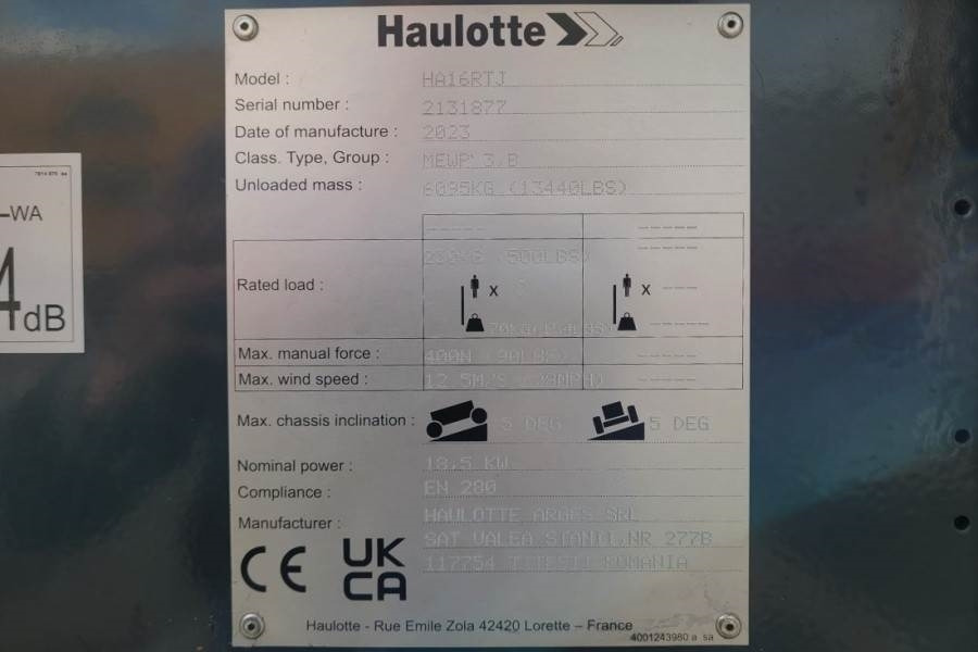 Haulotte HA16RTJ Valid Inspection, *Guarantee! Diesel, 4x4 - Személyemelő: 3 kép. Haulotte HA16RTJ Valid Inspection, *Guarantee! Diesel, 4x4 - Személyemelő: 3 kép.