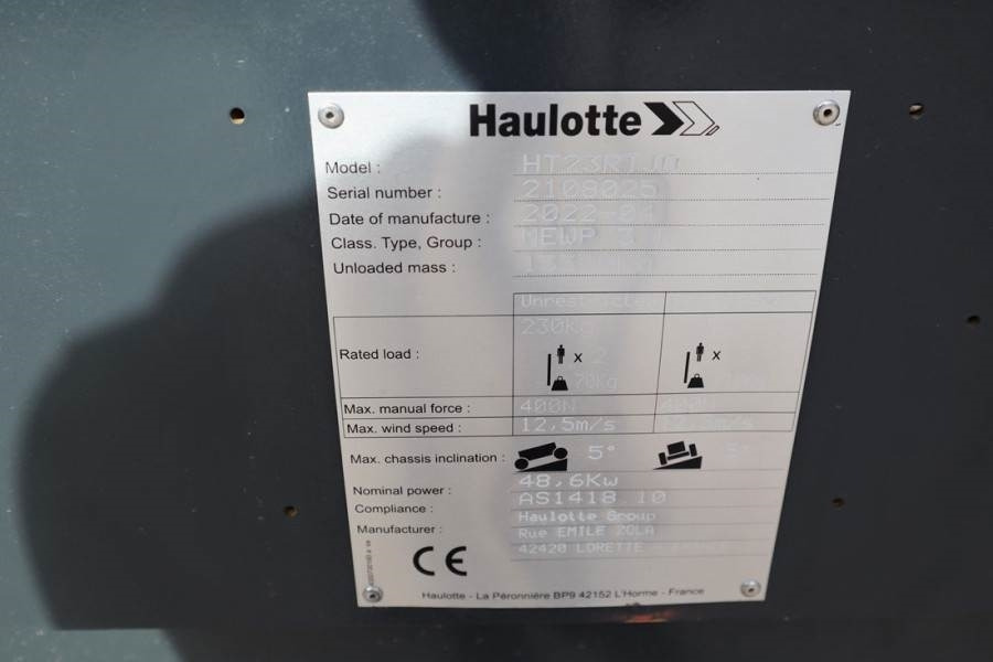 Haulotte HT23RTJ O Valid Inspection, *Guarantee! Diesel, 4x - Teleszkópos emelő: 5 kép. Haulotte HT23RTJ O Valid Inspection, *Guarantee! Diesel, 4x - Teleszkópos emelő: 5 kép.