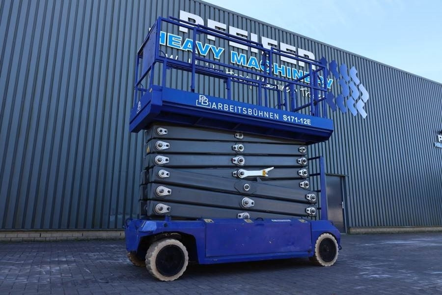 PB LIFT S171-12E Electric, 17.3m Working Height, 400k - Ollós emelő: 1 kép. PB LIFT S171-12E Electric, 17.3m Working Height, 400k - Ollós emelő: 1 kép.