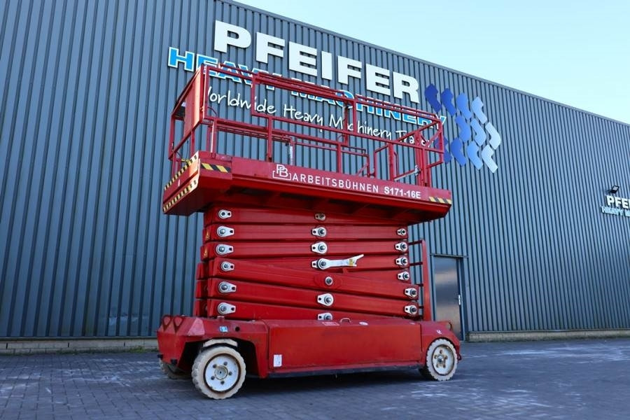 PB LIFT S171-16E Electric, 17.3m Working Height, 400k - Ollós emelő: 1 kép. PB LIFT S171-16E Electric, 17.3m Working Height, 400k - Ollós emelő: 1 kép.