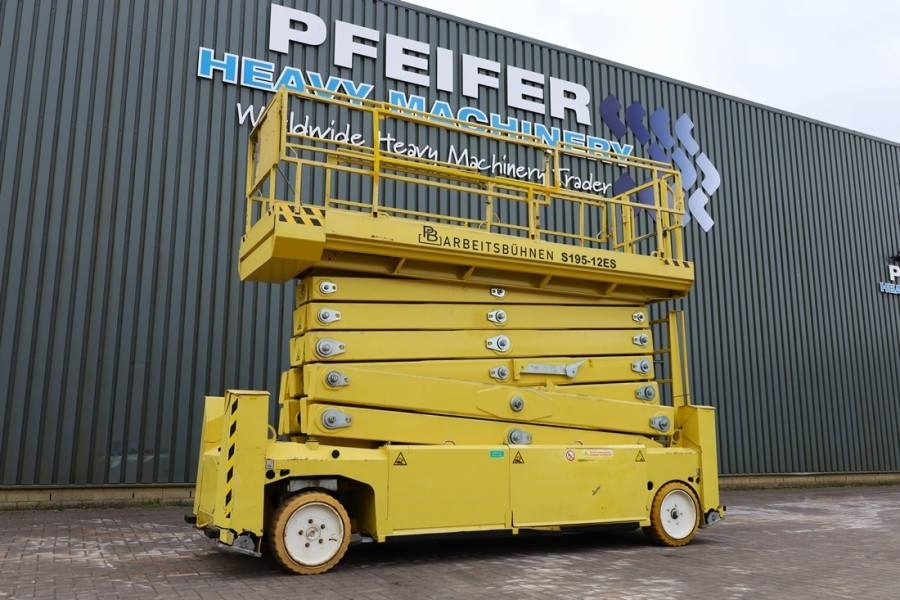 PB LIFT S195-12ES Electric, 19.6m Working Height, 700 - Ollós emelő: 1 kép. PB LIFT S195-12ES Electric, 19.6m Working Height, 700 - Ollós emelő: 1 kép.