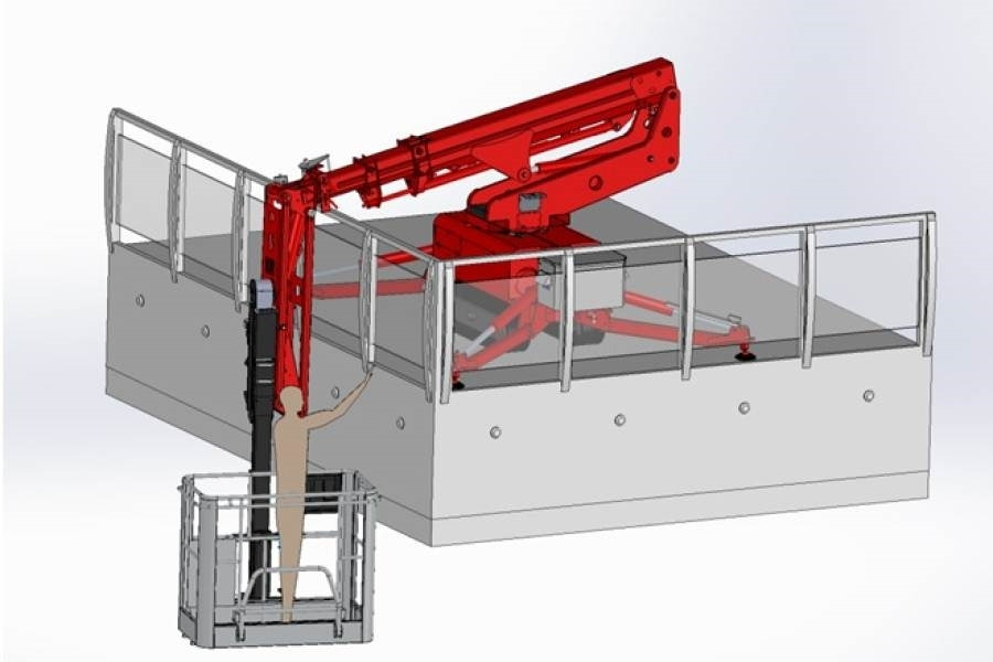 Személyemelő, Gumilánctalpas személyemelő Ruthmann BLUELIFT SA11P Electric, 11m Working Height, 8m Re: 16 kép.