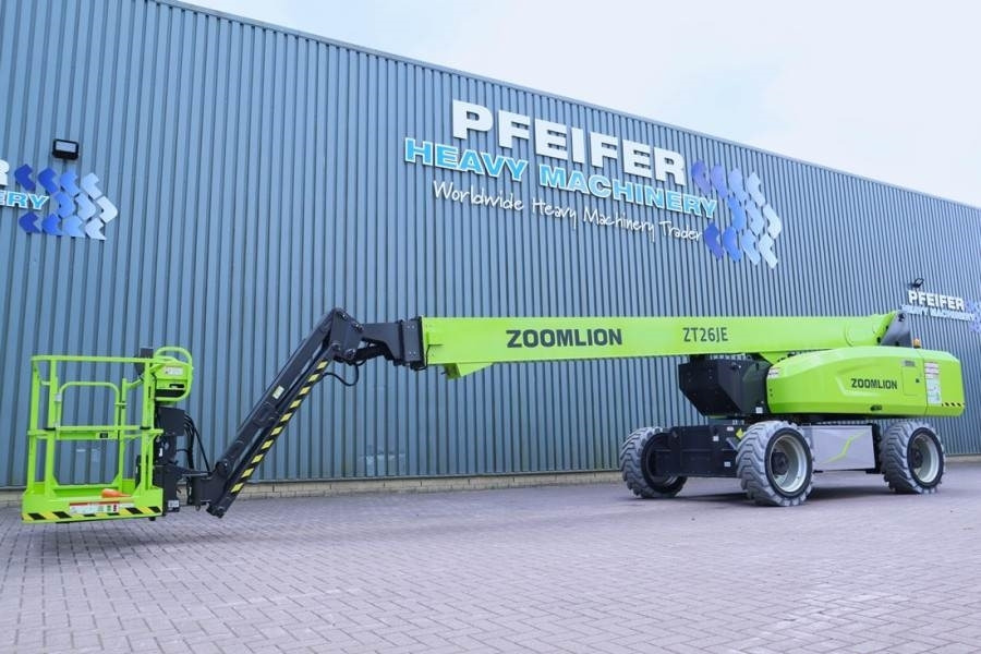 Zoomlion ZT26JE Fully Electric Lithium-Powered, 4x4 Rough T - Teleszkópos emelő: 1 kép. Zoomlion ZT26JE Fully Electric Lithium-Powered, 4x4 Rough T - Teleszkópos emelő: 1 kép.