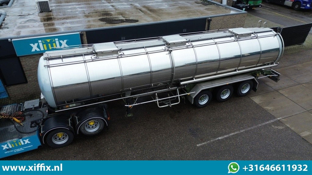 Burg 3-ass. Geisoleerde RVS tank oplegger / Food / 1 Compartiment - Tartályos félpótkocsi: 1 kép. Burg 3-ass. Geisoleerde RVS tank oplegger / Food / 1 Compartiment - Tartályos félpótkocsi: 1 kép.