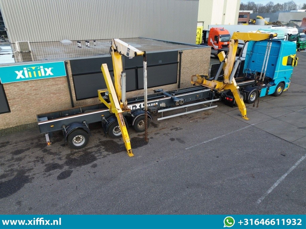 Diversen BoxLoader, 3-assige 40 ton's Zijlader / Naloop gestuurd - Platós félpótkocsi: 1 kép. Diversen BoxLoader, 3-assige 40 ton's Zijlader / Naloop gestuurd - Platós félpótkocsi: 1 kép.