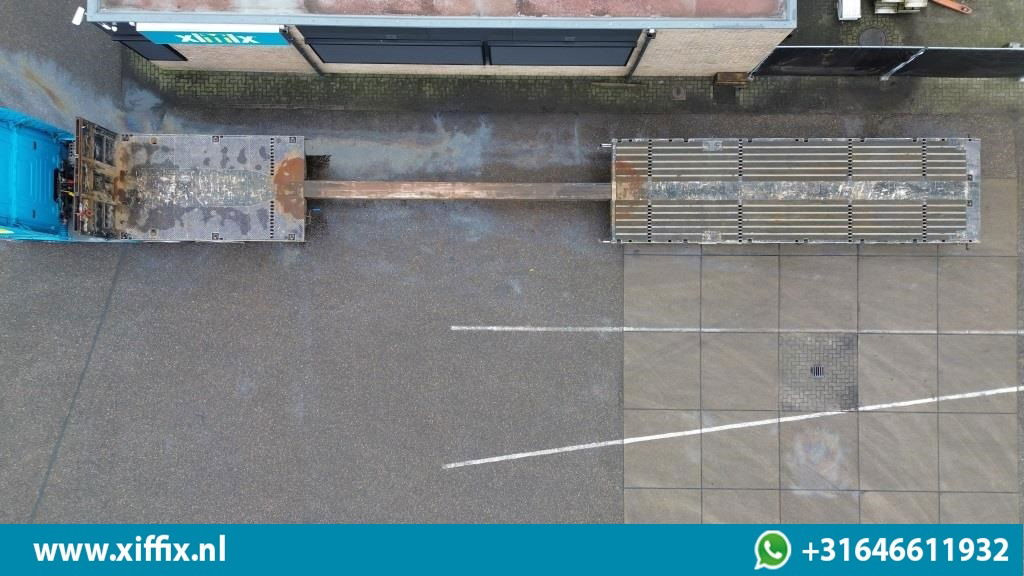 ES-GE 3-ass. Vlakke uitschuifbare Mega oplegger / Naloop gestuurd - Platós félpótkocsi: 3 kép. ES-GE 3-ass. Vlakke uitschuifbare Mega oplegger / Naloop gestuurd - Platós félpótkocsi: 3 kép.