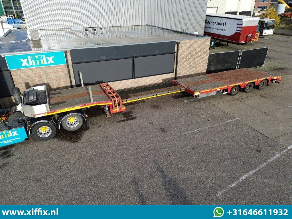 Faymonville 3-ass. Uitschuifbare semi dieplader / Naloop gestuurd - Félpótkocsi mélybölcsős: 1 kép. Faymonville 3-ass. Uitschuifbare semi dieplader / Naloop gestuurd - Félpótkocsi mélybölcsős: 1 kép.