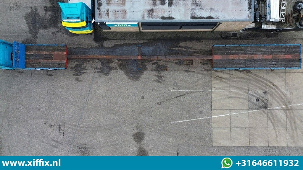 Lako 3-ass. Vlakke dubbel 2x uitschuifbare oplegger / 3x gestuurd - Platós félpótkocsi: 3 kép. Lako 3-ass. Vlakke dubbel 2x uitschuifbare oplegger / 3x gestuurd - Platós félpótkocsi: 3 kép.