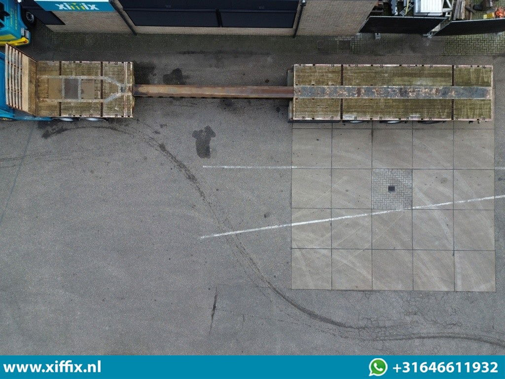 Meusburger 3-ass. Vlakke uitschuifbare oplegger / 3x gestuurd - Platós félpótkocsi: 3 kép. Meusburger 3-ass. Vlakke uitschuifbare oplegger / 3x gestuurd - Platós félpótkocsi: 3 kép.