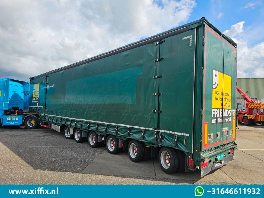Meusburger 6-ass. Semi dieplader met elektische huifopbouw / 3x naloop gestuurd - Félpótkocsi mélybölcsős: 4 kép. Meusburger 6-ass. Semi dieplader met elektische huifopbouw / 3x naloop gestuurd - Félpótkocsi mélybölcsős: 4 kép.