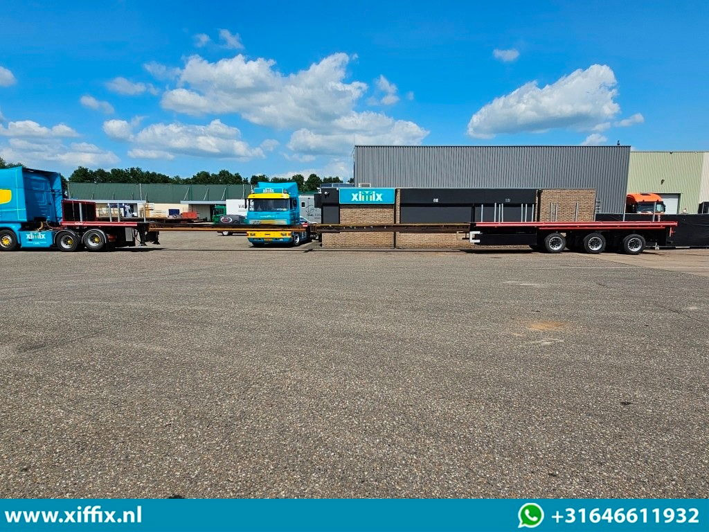 Platós félpótkocsi Nooteboom 3-ass. Vlakke dubbel 2x uitschuifbare oplegger / 3x gestuurd: 15 kép. Platós félpótkocsi Nooteboom 3-ass. Vlakke dubbel 2x uitschuifbare oplegger / 3x gestuurd: 15 kép.