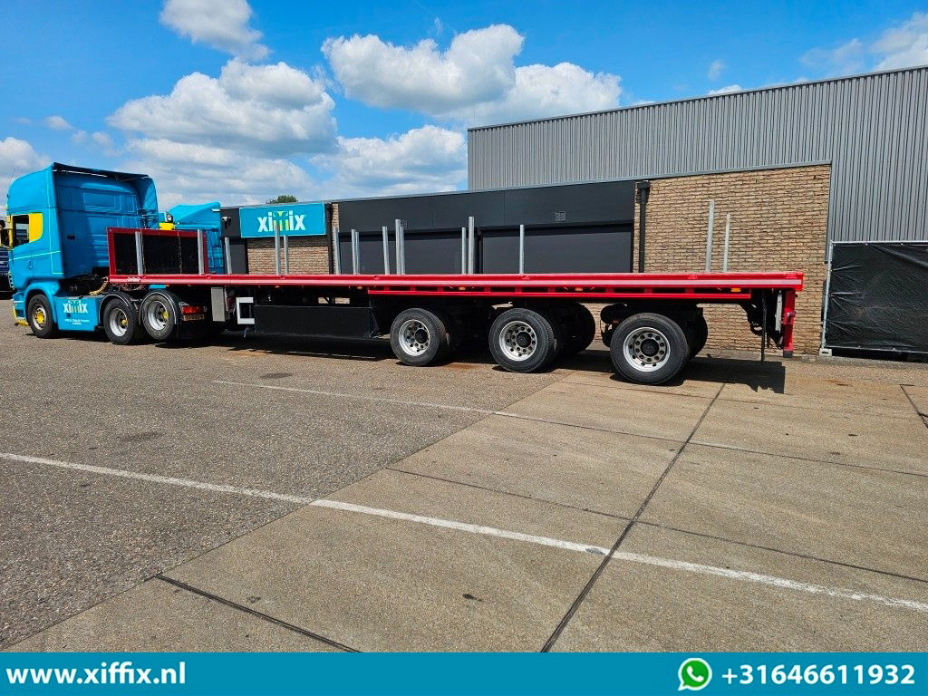 Platós félpótkocsi Nooteboom 3-ass. Vlakke dubbel 2x uitschuifbare oplegger / 3x gestuurd: 11 kép. Platós félpótkocsi Nooteboom 3-ass. Vlakke dubbel 2x uitschuifbare oplegger / 3x gestuurd: 11 kép.