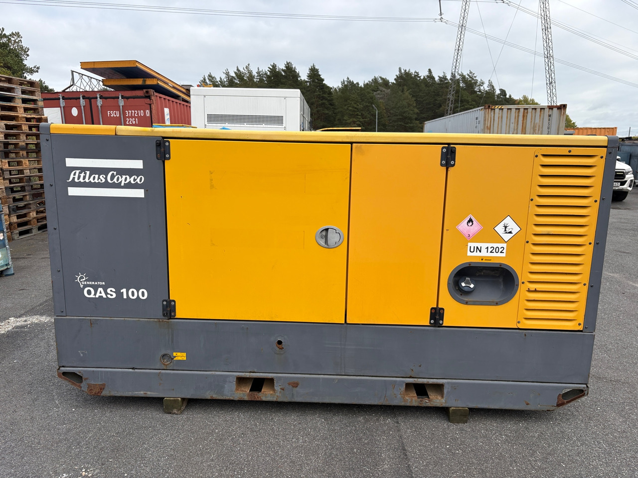 Atlas Copco QAS 100 - Áramfejlesztő: 1 kép. Atlas Copco QAS 100 - Áramfejlesztő: 1 kép.