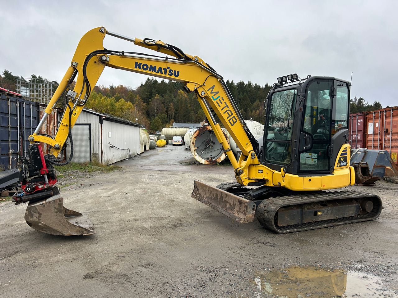 Komatsu PC55MR - Kotrógép: 1 kép. Komatsu PC55MR - Kotrógép: 1 kép.