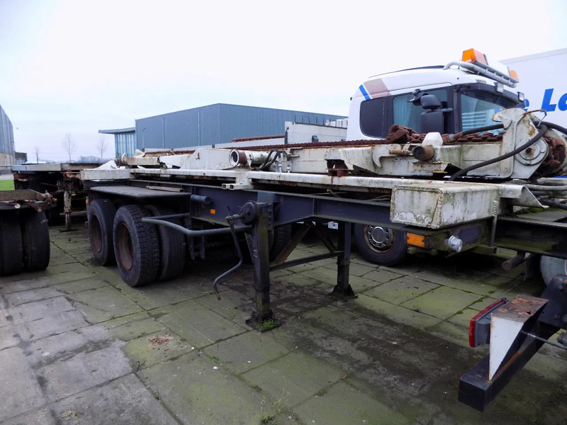 2 container trailer en 3 axel aanhanger 20 ft - Félpótkocsi cserefelépítményes: 1 kép. 2 container trailer en 3 axel aanhanger 20 ft - Félpótkocsi cserefelépítményes: 1 kép.