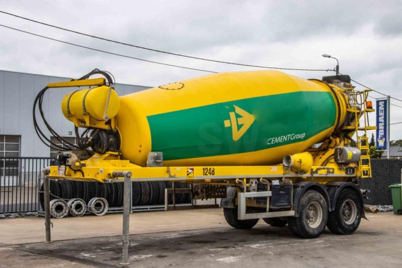 DE BUF BETON MIXER/MALAXEUR/MISCHER 10M3 - Betonkeverő félpótkocsi: 1 kép. DE BUF BETON MIXER/MALAXEUR/MISCHER 10M3 - Betonkeverő félpótkocsi: 1 kép.
