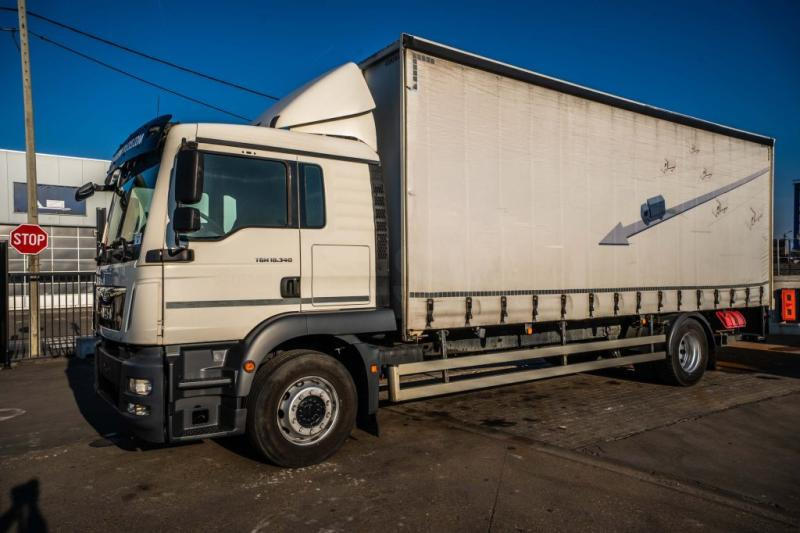 MAN TGM 18.340 BL+DHOLLANDIA - Ponyvás teherautó: 1 kép. MAN TGM 18.340 BL+DHOLLANDIA - Ponyvás teherautó: 1 kép.