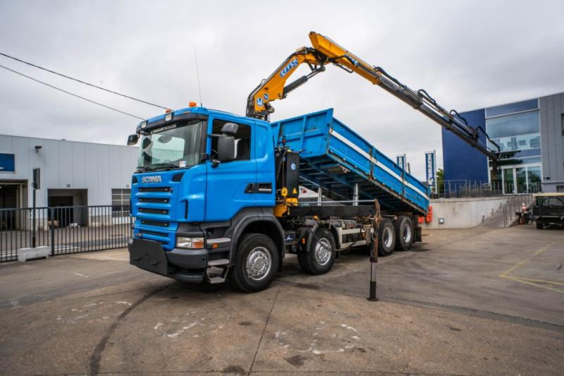 Scania R400 - EFFER 210-4S - Billenőplatós teherautó, Darus autó: 1 kép. Scania R400 - EFFER 210-4S - Billenőplatós teherautó, Darus autó: 1 kép.