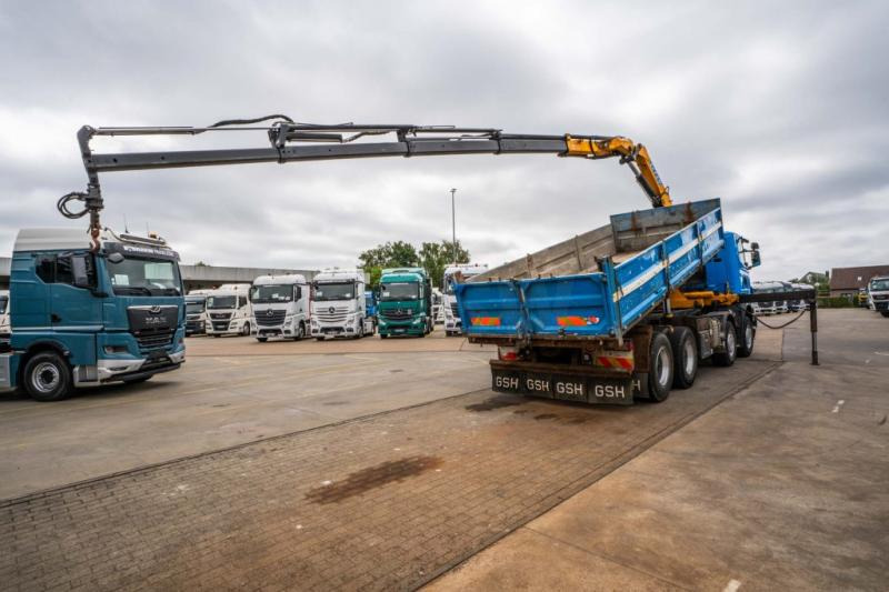 Scania R400 - EFFER 210-4S - Billenőplatós teherautó, Darus autó: 4 kép. Scania R400 - EFFER 210-4S - Billenőplatós teherautó, Darus autó: 4 kép.