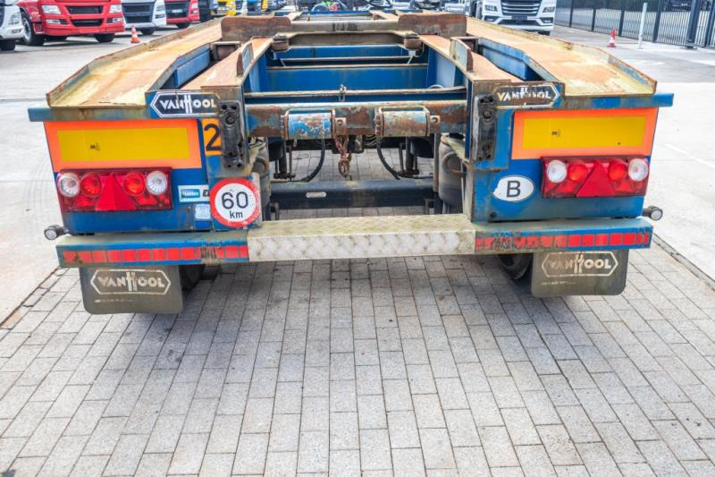 VANHOOL CONTAINER AANHANGER - Multiliftes/ Konténerszállító pótkocsi: 5 kép. VANHOOL CONTAINER AANHANGER - Multiliftes/ Konténerszállító pótkocsi: 5 kép.