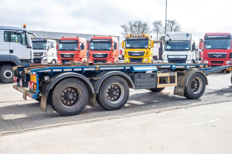 VANHOOL CONTAINER AANHANGER - Multiliftes/ Konténerszállító pótkocsi: 3 kép. VANHOOL CONTAINER AANHANGER - Multiliftes/ Konténerszállító pótkocsi: 3 kép.