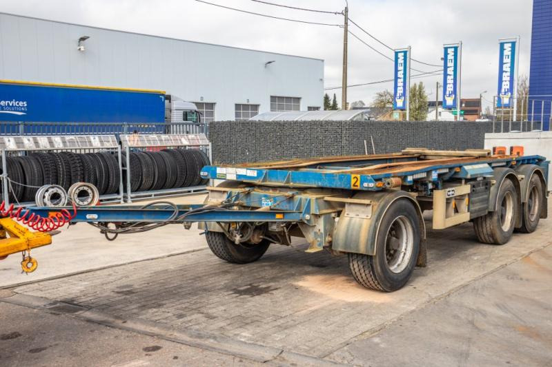 VANHOOL CONTAINER AANHANGER - Multiliftes/ Konténerszállító pótkocsi: 1 kép. VANHOOL CONTAINER AANHANGER - Multiliftes/ Konténerszállító pótkocsi: 1 kép.
