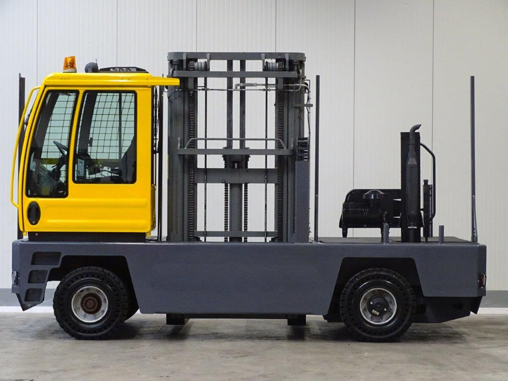 Baumann DFQ50/14/63TR - TRIPLEX - Oldalrakodó targoncá: 4 kép. Baumann DFQ50/14/63TR - TRIPLEX - Oldalrakodó targoncá: 4 kép.