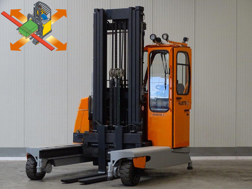 Hubtex DQ45-G - TRIPLEX - Négyutas tolóoszlopos targoncá: 1 kép. Hubtex DQ45-G - TRIPLEX - Négyutas tolóoszlopos targoncá: 1 kép.