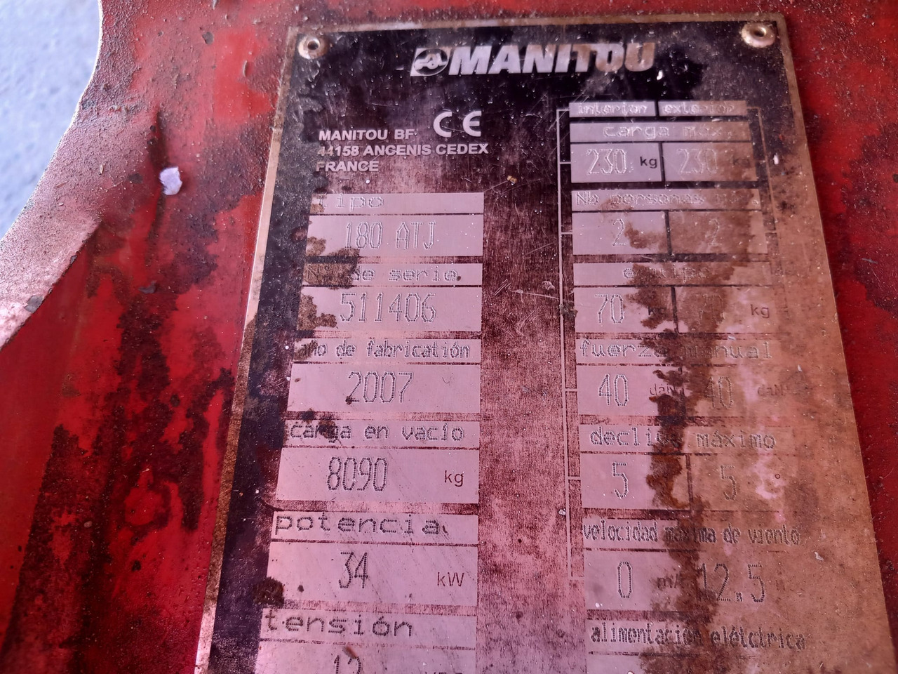 Személyemelő MANITOU 180ATJ: 11 kép.