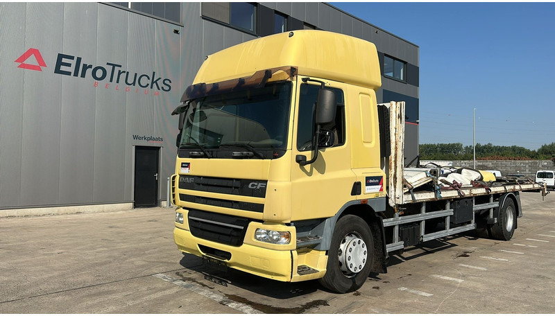 DAF 75 CF 310 (GOOD CONDITION / POSSIBLE AS BOX WITH CURTAIN / BONNE ETAT) - Platós teherautó: 1 kép. DAF 75 CF 310 (GOOD CONDITION / POSSIBLE AS BOX WITH CURTAIN / BONNE ETAT) - Platós teherautó: 1 kép.