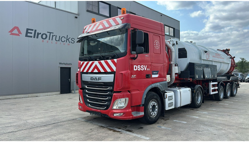 DAF XF 460 (17500L / IPSAM VACUUM + HIGH PRESSURE / BELGIAN TRUCK + TRAILER / TOP CONDITION) - Szippantós autó: 2 kép. DAF XF 460 (17500L / IPSAM VACUUM + HIGH PRESSURE / BELGIAN TRUCK + TRAILER / TOP CONDITION) - Szippantós autó: 2 kép.