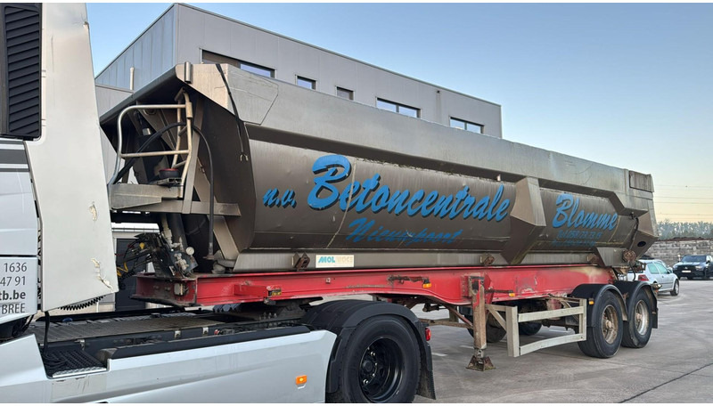 MOL KF85F/20T/37AI (BELGIAN TRAILER / DRUM BRAKES / FREINES TAMBOUR / BPW AXLES) - Félpótkocsi billenőplatós: 1 kép. MOL KF85F/20T/37AI (BELGIAN TRAILER / DRUM BRAKES / FREINES TAMBOUR / BPW AXLES) - Félpótkocsi billenőplatós: 1 kép.