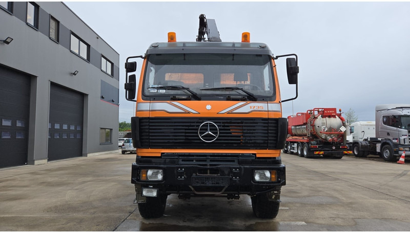 Mercedes-Benz SK 1735 (V8 2X TURBO / 4X4 / PARFAIT ETAT !!!! / GRUE / LAMES / GRAND PONT / TOP CONDITION !!!) - Billenőplatós teherautó, Darus autó: 2 kép. Mercedes-Benz SK 1735 (V8 2X TURBO / 4X4 / PARFAIT ETAT !!!! / GRUE / LAMES / GRAND PONT / TOP CONDITION !!!) - Billenőplatós teherautó, Darus autó: 2 kép.