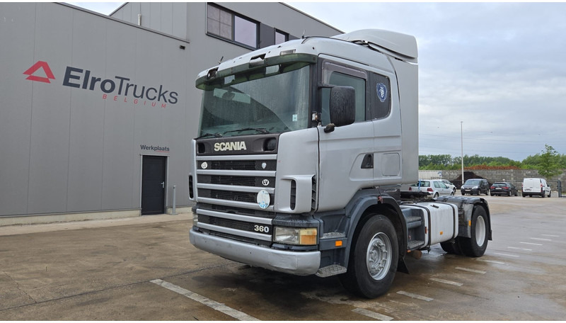 Scania 124 - 360 (POMPE MANUELLE / MANUAL PUMP / BOITE MANUELLE / MANUAL GEARBOX / AIRCO) - Nyergesvontató: 1 kép. Scania 124 - 360 (POMPE MANUELLE / MANUAL PUMP / BOITE MANUELLE / MANUAL GEARBOX / AIRCO) - Nyergesvontató: 1 kép.