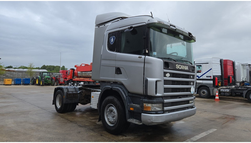 Scania 124 - 360 (POMPE MANUELLE / MANUAL PUMP / BOITE MANUELLE / MANUAL GEARBOX / AIRCO) - Nyergesvontató: 3 kép. Scania 124 - 360 (POMPE MANUELLE / MANUAL PUMP / BOITE MANUELLE / MANUAL GEARBOX / AIRCO) - Nyergesvontató: 3 kép.
