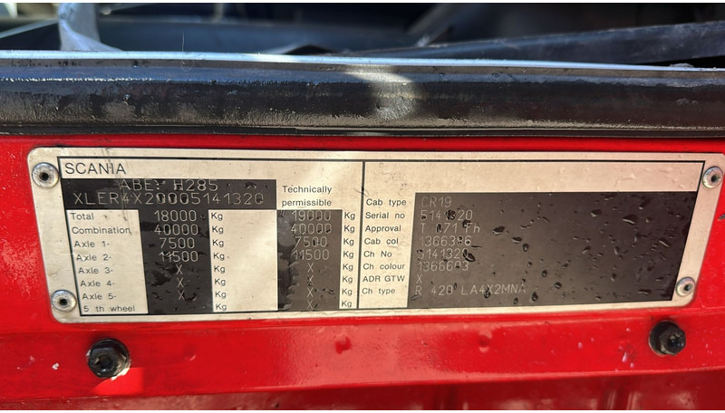 Scania R 420 (RETARDER / MANUAL GEARBOX / BOITE MANUELLE) lízing Scania R 420 (RETARDER / MANUAL GEARBOX / BOITE MANUELLE): 20 kép.