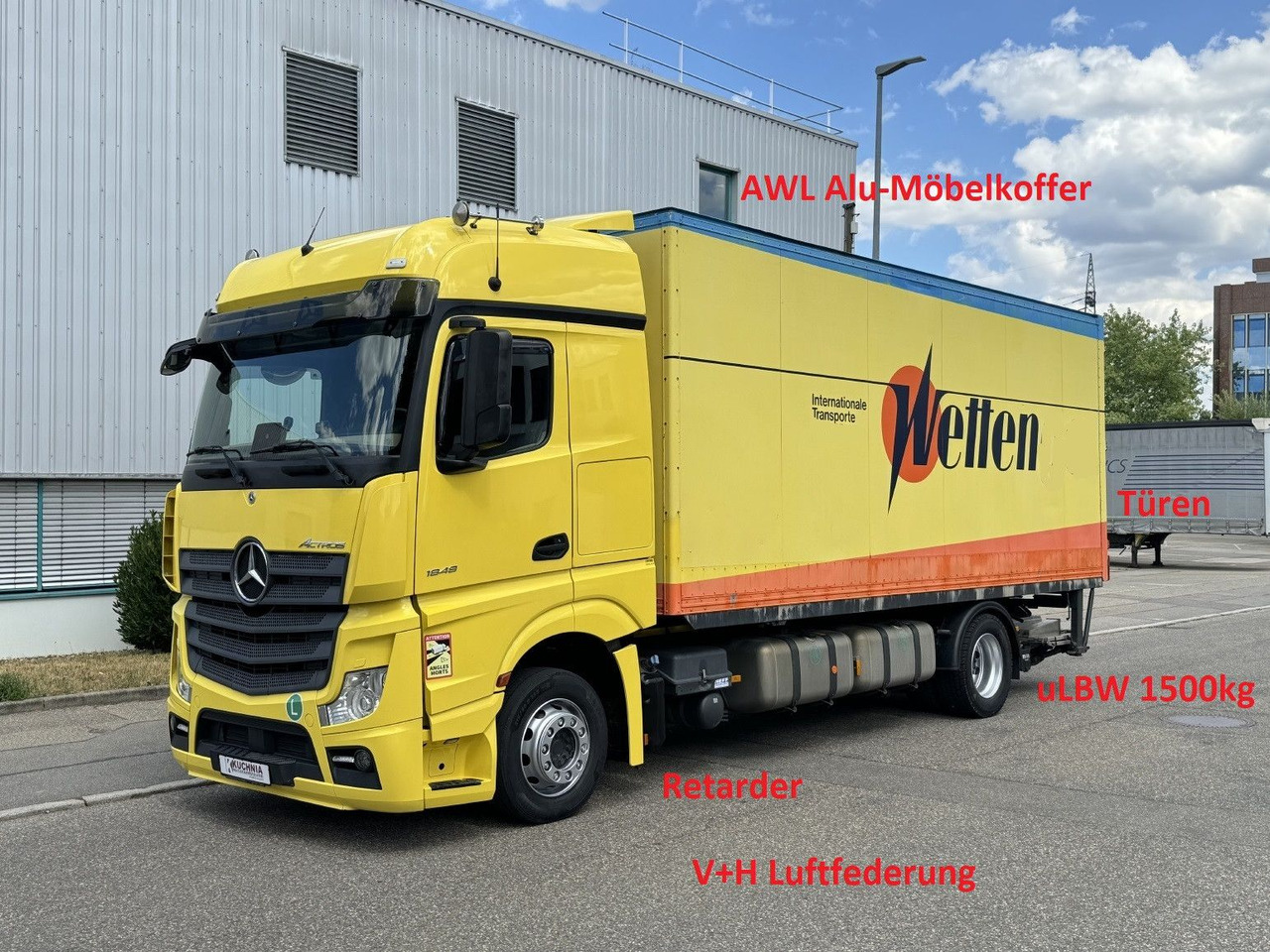 Mercedes-Benz Actros 1848 LL Gr.Haus AWL-Möbelkoffer uLBW - Dobozos felépítményű teherautó: 1 kép. Mercedes-Benz Actros 1848 LL Gr.Haus AWL-Möbelkoffer uLBW - Dobozos felépítményű teherautó: 1 kép.