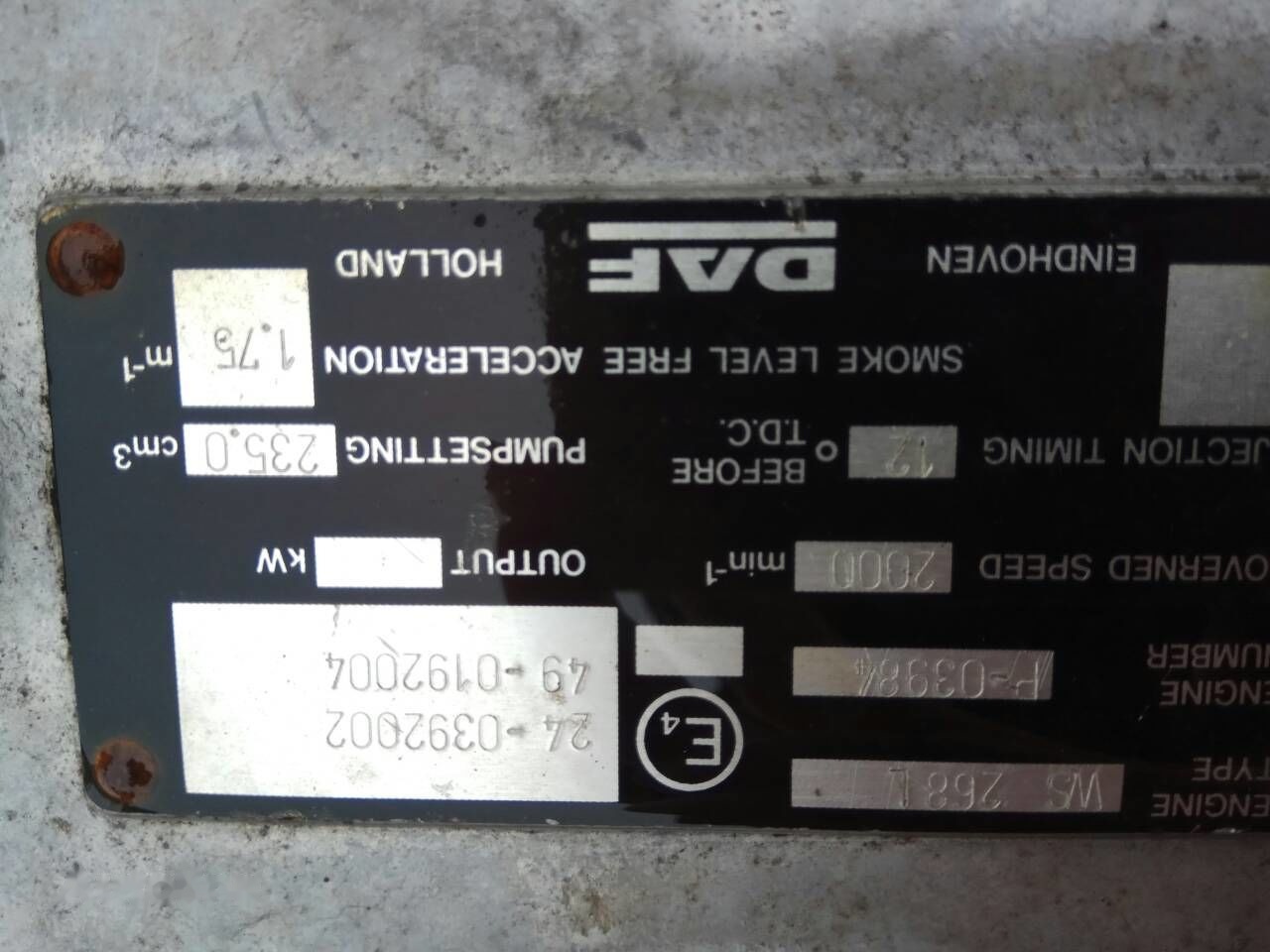 DAF ATI WS268 DAF ATI DAF 85 95 - Motor - Teherautó: 3 kép. DAF ATI WS268 DAF ATI DAF 85 95 - Motor - Teherautó: 3 kép.