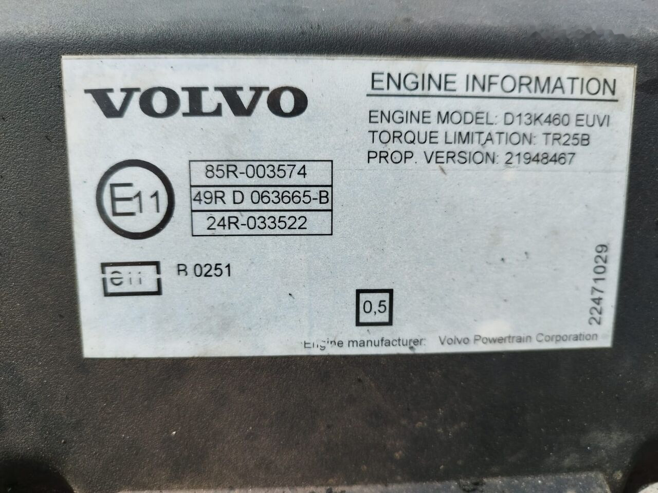 Motor - Teherautó Volvo D13K truck: 6 kép.