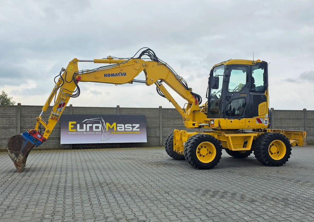 Komatsu PW 98MR-8, 2017 ROK, 5200 MTH, BEZ DPF i ADBLUE - Gumikerekes kotró: 1 kép. Komatsu PW 98MR-8, 2017 ROK, 5200 MTH, BEZ DPF i ADBLUE - Gumikerekes kotró: 1 kép.